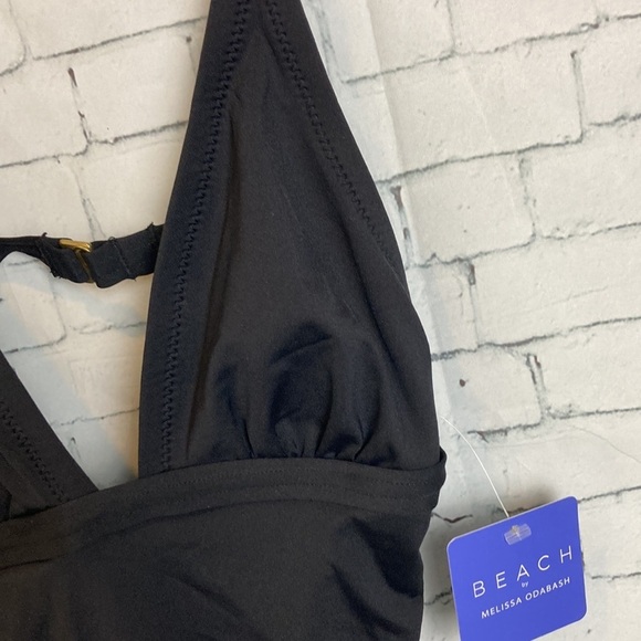 BEACH by Melissa Odabash open back one piece swimsuit XS Tie detail vacation - Picture 4 of 12